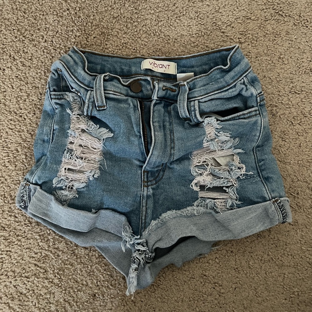 denim shorts